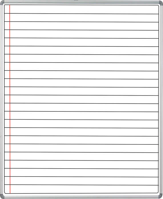 Educational Board Magnetic Whiteboard (1220*920 - White Lines - Side Panel - Option A)