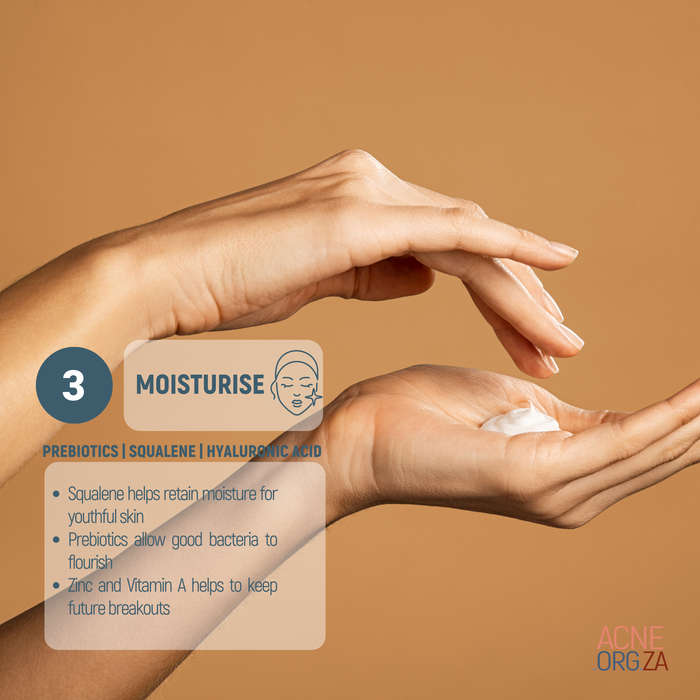 Acne.org.za Moisturise - luxurious moisturiser for Acne-prone skin