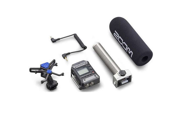 Zoom F1 Field Recorder with Shotgun Microphone-2-Channel Field Audio Recorder