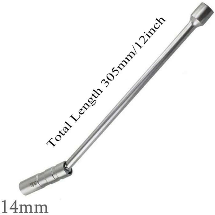 14MM & 16MM 12Inch Swivel Spark Plug Socket Thin Wall netic Spark Plug Socket Removal Tool