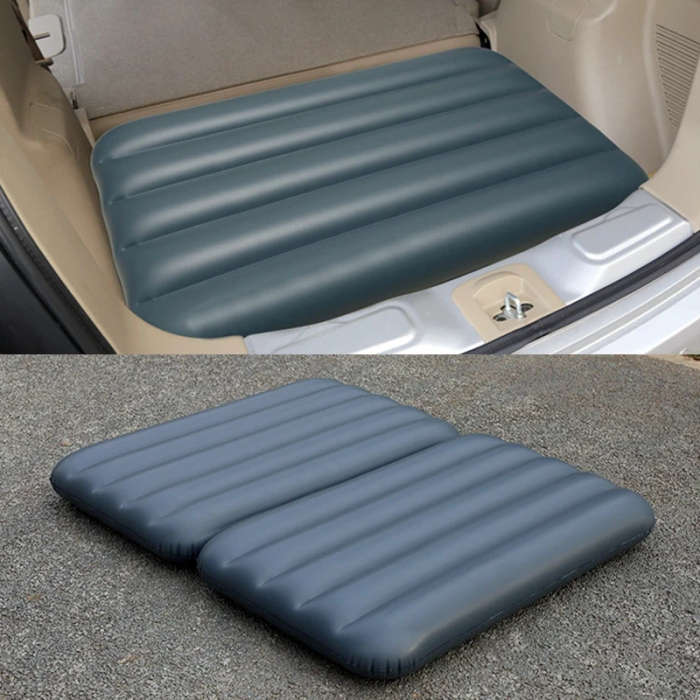 Z56789Q1 PVC Car Inflatable Stool+ Increased Pad+Pump Inflatable Large Square Stool