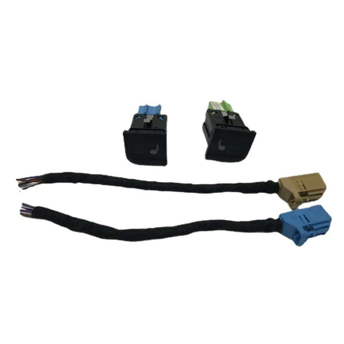 For Volkswagen VW Polo 6R 6C Car Seat Heater Button Heating Switch with Wiring Harness 2014-17