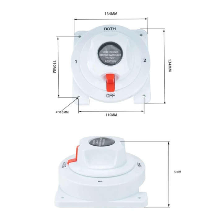 Power Battery Switch for Car 6-32V High Power Battery Isolator Disconnect Switch Cut