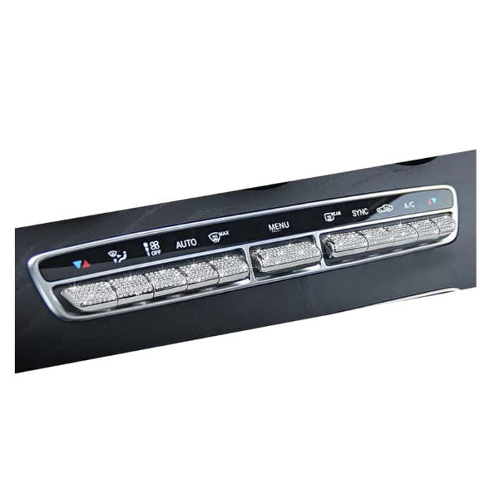11Pcs Air Conditioning Control Switch Cover AC Buttons Caps for Mercedes Benz AMG W205 X253 C