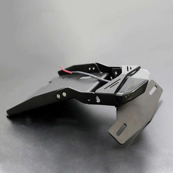 Motorcycle Black Tail Mount License Plate Bracket Brake Rear Lamp Taillight for-BMW R NINE T R9T
