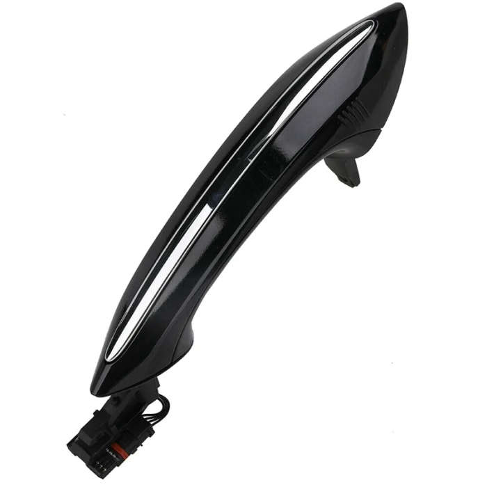 4X Black Outer Outside Exterior Comfort Access Door Handle Set For-BMW 5 6 7 Series