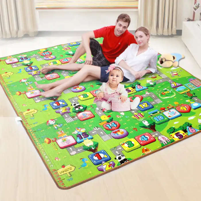 Baby Play Mat 0.5cm Thick Foldable Crawling Mat Double Surface Baby Carpet  Rug Cartoon Game Playmat Developing Mat for Children| | - AliExpress