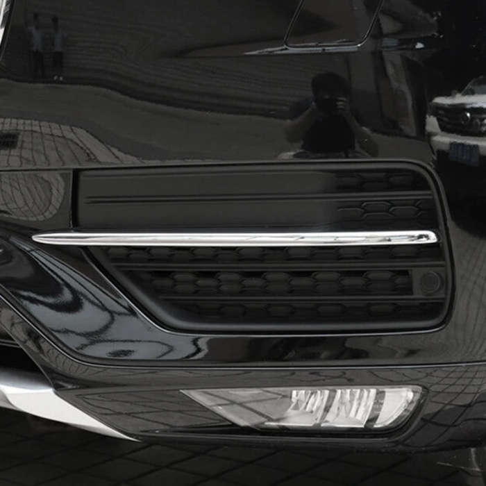 Car Front Bumper Fog Light Eyelid Molding Cover Strip Trim for VOLVO XC90 2016-2020