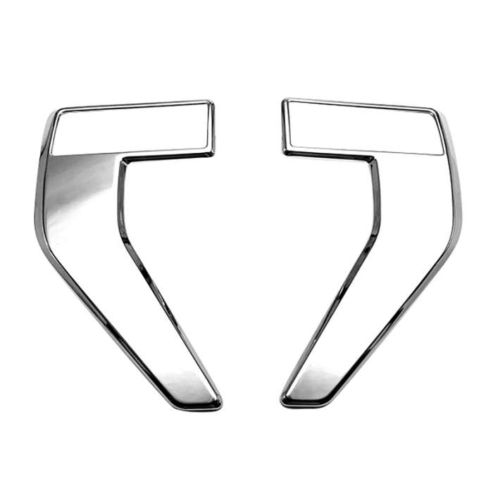 For Ford F150 2020 2021 Chrome Side Air Outlet Fender Grille Vent Trim Cover