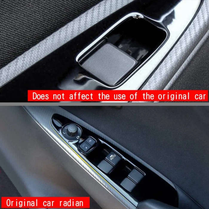 Car Window Glass Lifter Switch Panel Window Lifter Switch Decorative Cover for Mazda 2 2019-21 RHD