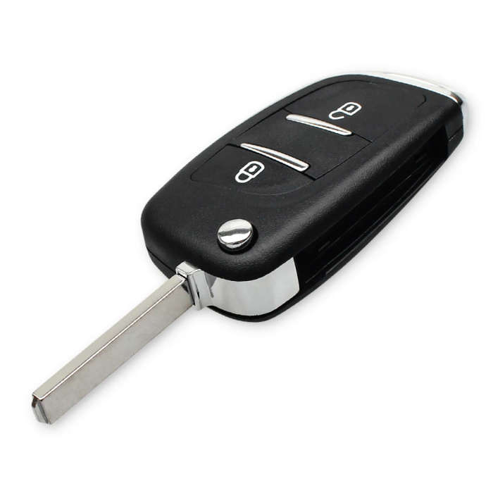 ASK Fob For Peugeot 407 307 607 HCA/ VA2 Blade 2 Buttons 433MHz ID46 Chip Modified Flip Remote Key