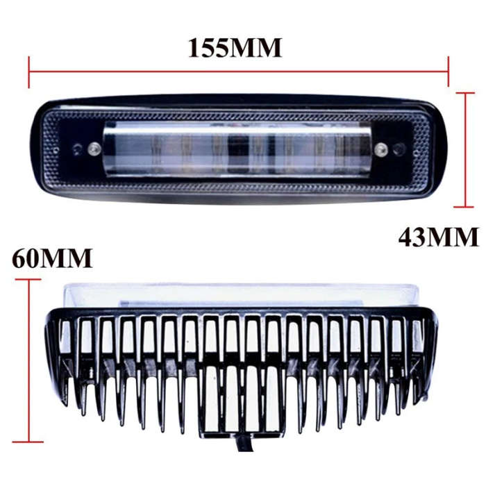 4 Inch 30W Red Line LED Forklift Truck Car Warning Lamp Safety Working Light
