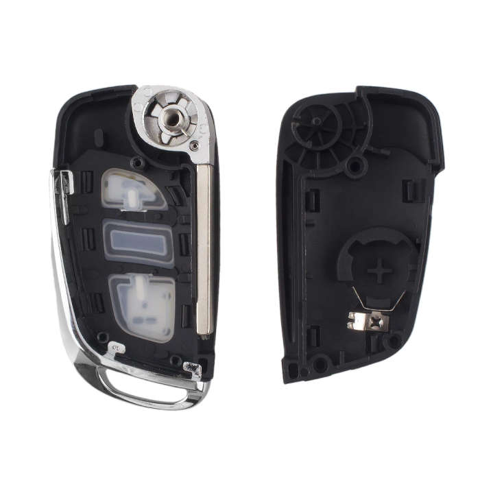 2 Buttons Modified Flip Folding Remote Key Shell Case For Peugeot 207 307 308 407 807