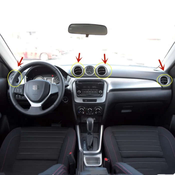 Car Dashboard A/C Air Conditioner Outlet For Suzuki Vitara 2015+ Instrument panel vent