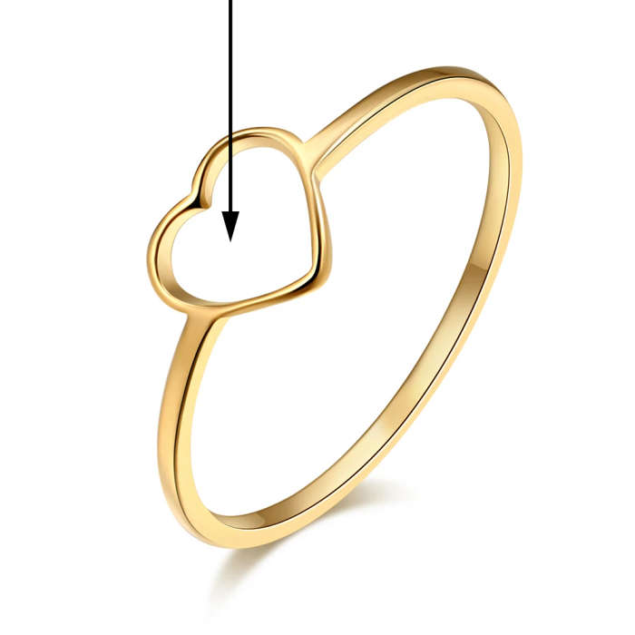 Genuine Stainless Steel Lucky-overflow Best Friend Ring Size 8 - WILL NOT FADE
