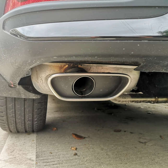 Car Rear Exhaust Muffler Pipe Cover Tail Throat Vent Decoration for Honda BREEZE CRV CR-V 2021