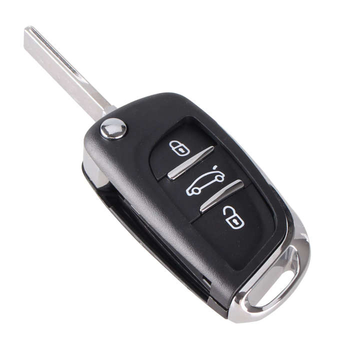 For Citroen/Peugeot 306 407 807 Modified Flip Remote Car Key Shell Fob CE0523 2/3B