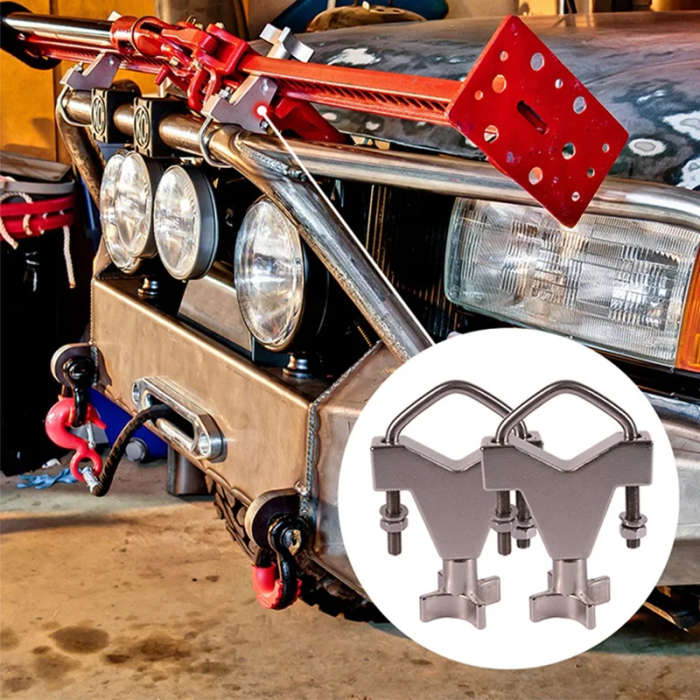 2 Pack High Lift Mount for Jeep Wrangler JK TJ Roof Rack Front Bumper