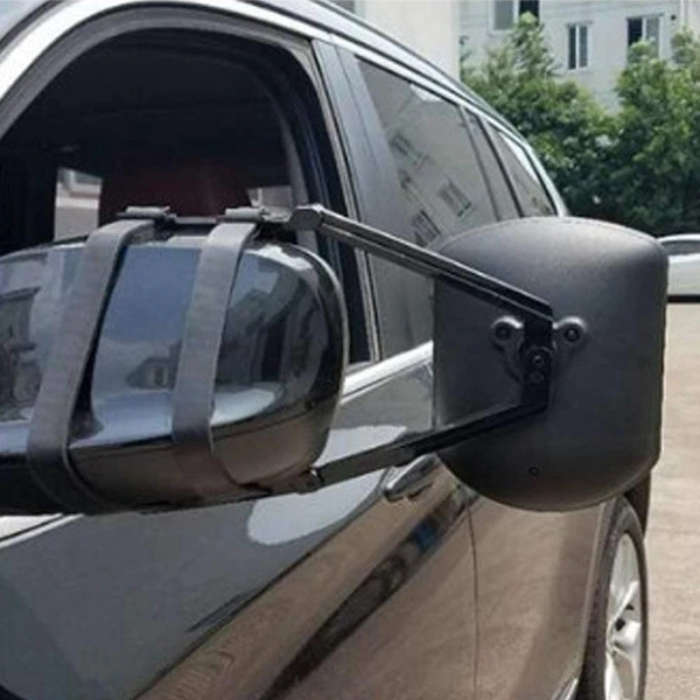Car Towing Mirror Adjustable Dual Extension Mirrors Long Arm Wing Mirrors for RV Caravan Trailer