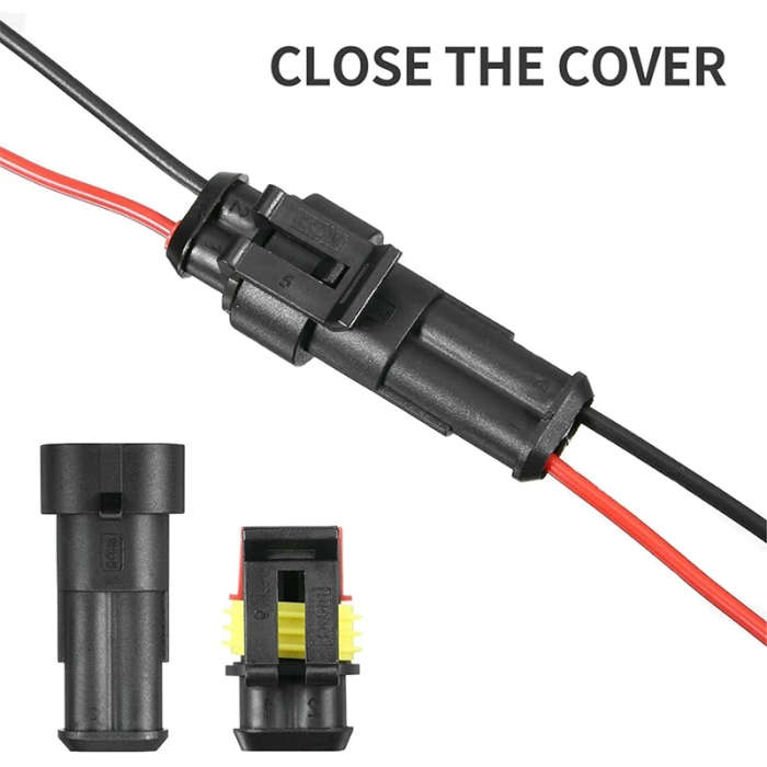 Waterproof Connectors Kit Automotive Solder Wire Quick Connector Electrical 1-6 Pin Plug
