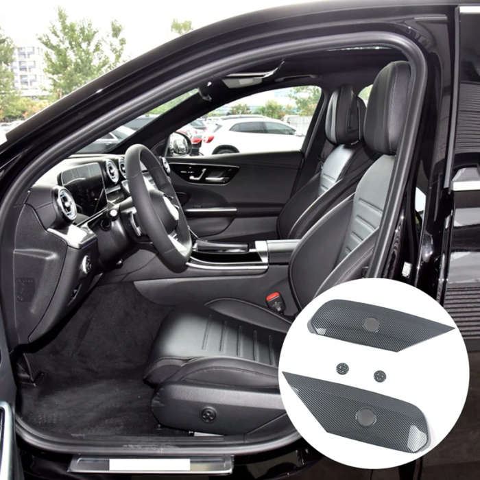 1 Pair Car Seat Adjustment Switch Panel Trim Cover ABS for Mercedes-Benz C-Class W206 C260 2022