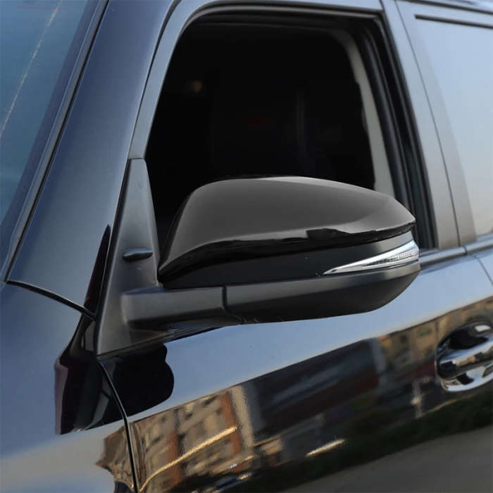 Door Side Rearview Mirror Cover Trim ABS for Toyota 4Runner 2017-2020 RAV4 Highlander 2014-2019