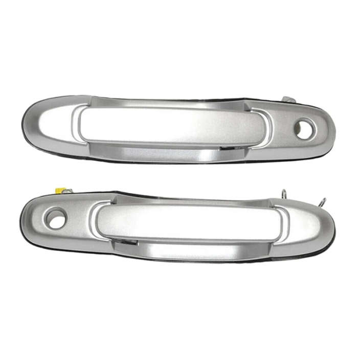 Front Outside Exterior Door Handle Pair Set for 1998-2003 Toyota Sienna 69220-08010-A0 Silver