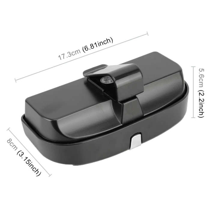 Car Glasses Case Multi-functional Auto Interior Glasses Case Sunglasses Box with Card Slot