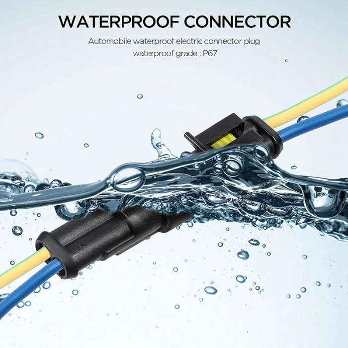 Waterproof Connectors Kit Automotive Solder Wire Quick Connector Electrical 1-6 Pin Plug