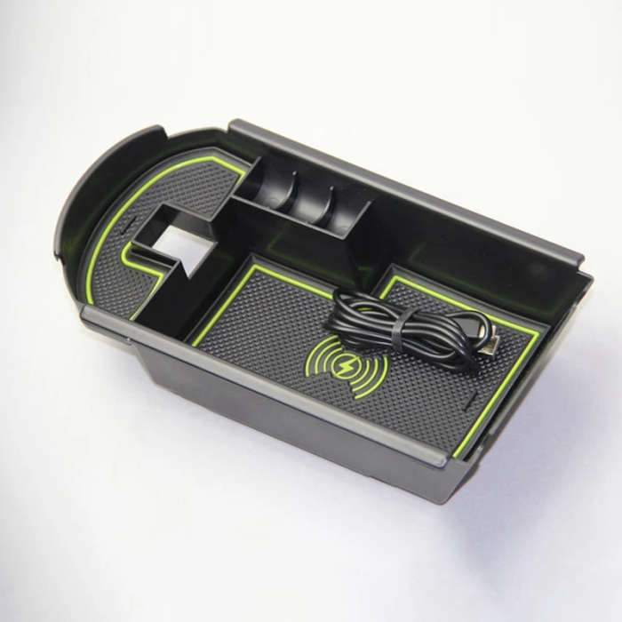 1Lot Mobile Phone Wireless Charging Central Armrest Storage Box for Toyota C-HR CHR C HR