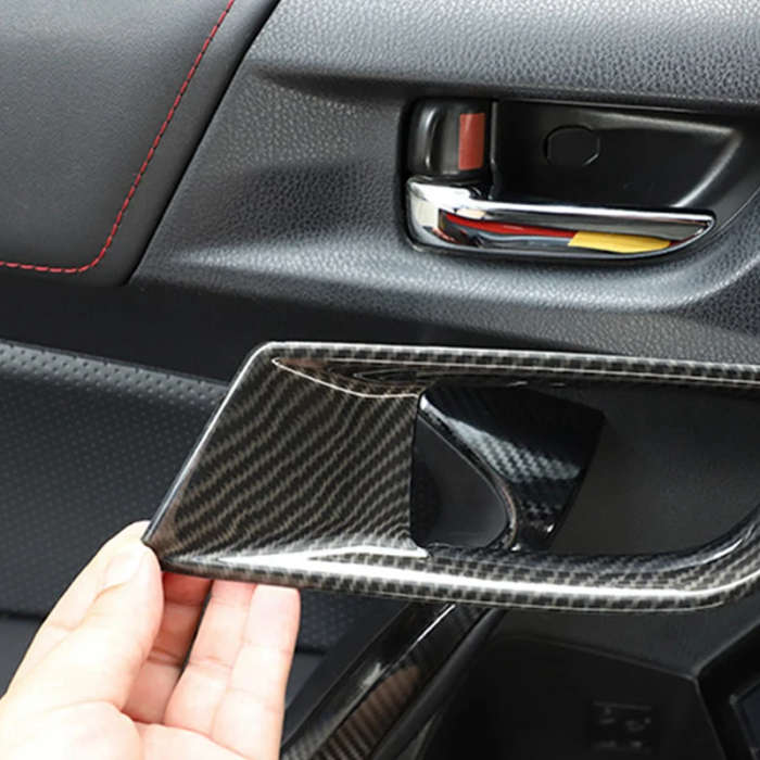 Car Door Inner Handle Bowl Decoration Cover Sticker for Toyota 86 Subaru BRZ 2012-2020