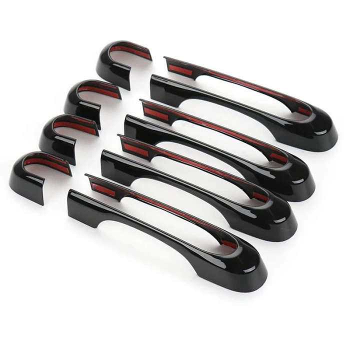 Exterior Door Handle Cover Inserts Trim Accessories for Jeep Renegade 2016-20 (Black)