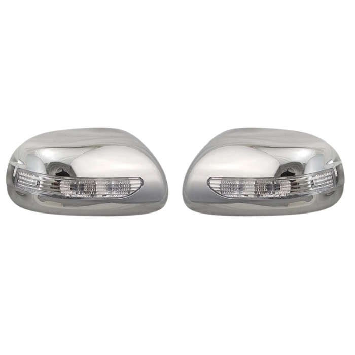 Car Chrome Side Led Light Rearview Mirror Covers Molding Trims for Toyota Corolla 2009-2013
