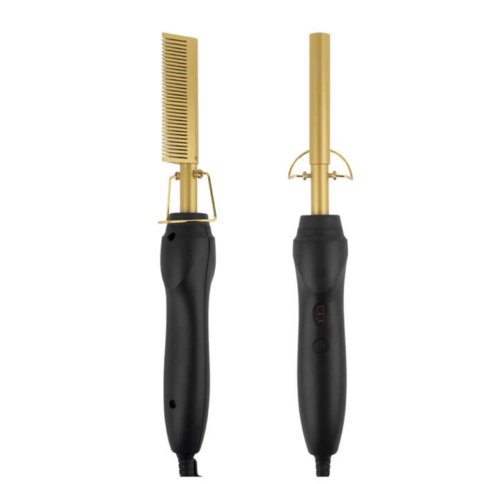 High heat ceramic straightening hair brush
