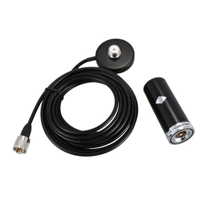 144/435MHz Uhf Vhf Car Radio Walkie Talkie Stubby Antenna With Magnetic Base