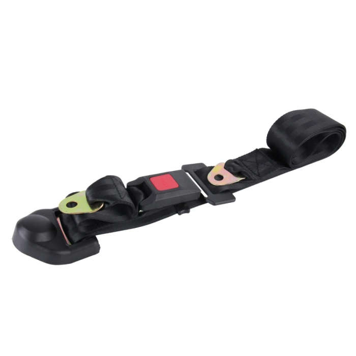 Universal Retractable 3 Point Auto Car Safety Seat Lap Belt Set Kit