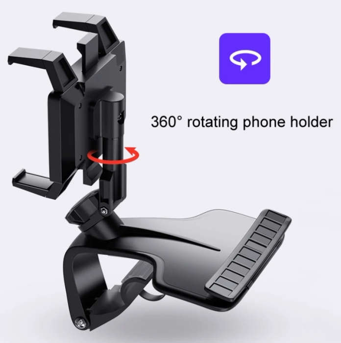 Car Dashboard Rearview Mirror Navigation Bracket with Stop Sign