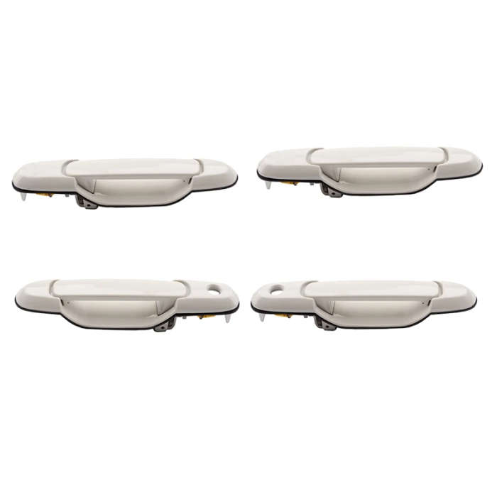 Front Rear Left Right Outside Exterior Door Handle Set of 4Pcs for 1998-2003 Toyota Sienna White