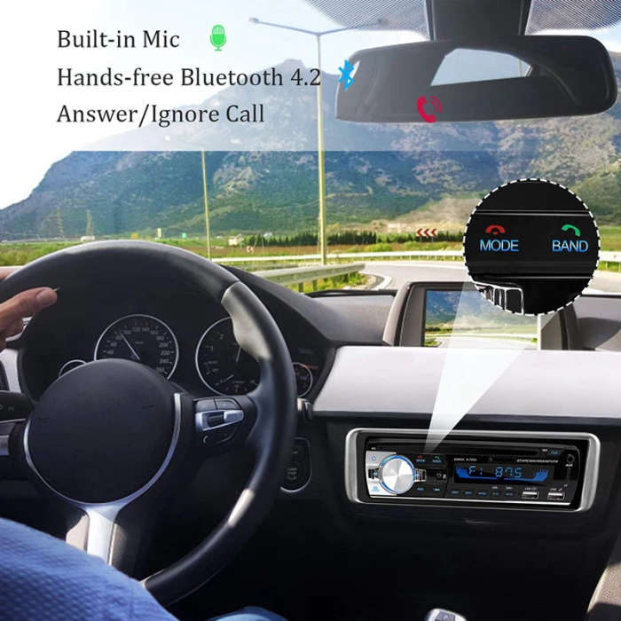 Car Radio 1DIN Car Stereos with USB and CAR MP3 Player 4X65W FM Radio Support IOS/Android