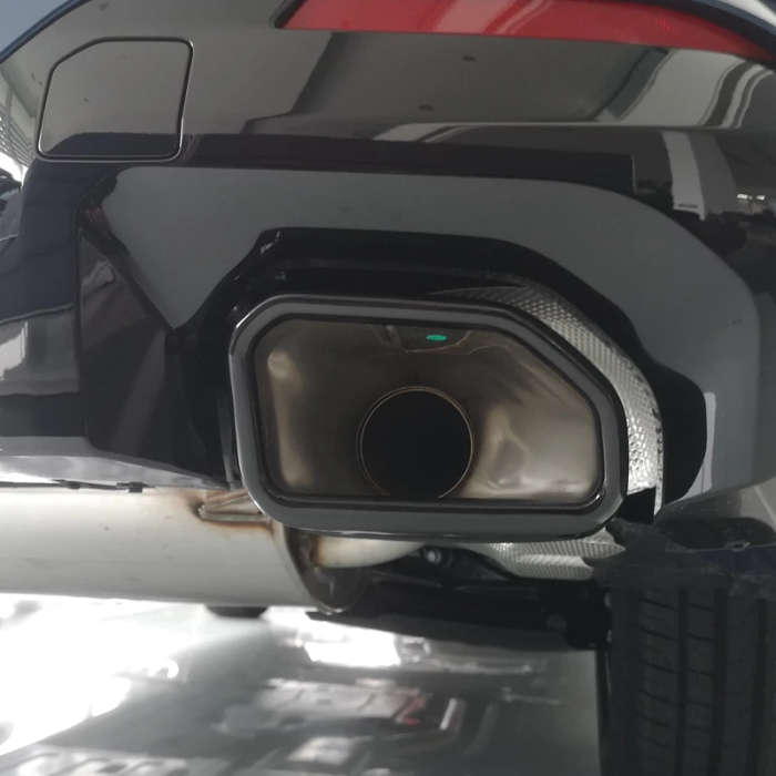 Rear Exhaust Muffler Pipe Cover Stainless Steel Tail Throat Vent Decoration for-BMW X3 2022