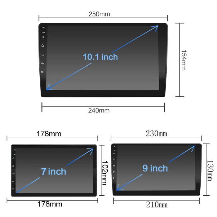 2 Din Car Radio Android 10 Ram 2G RDS DSP For Toyota Lada BMW AM GPS Navigation