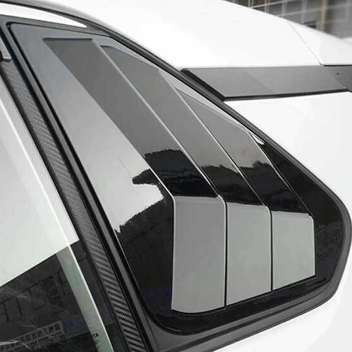 Car Rear Side Window Louvers Shutter Cover Blinds Scoop Air Vent Cover Trim for Toyota RAV4 2019-21