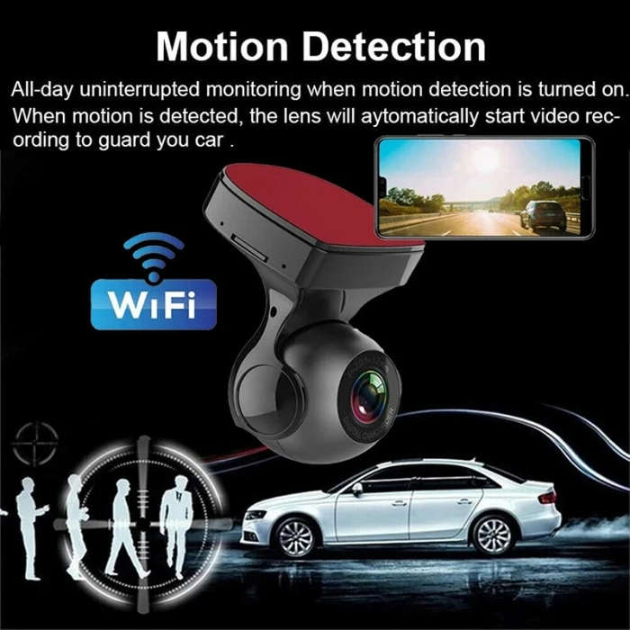 170 Degrees Car Driving Recorder Navigation Hidden Android WiFi USB Version
