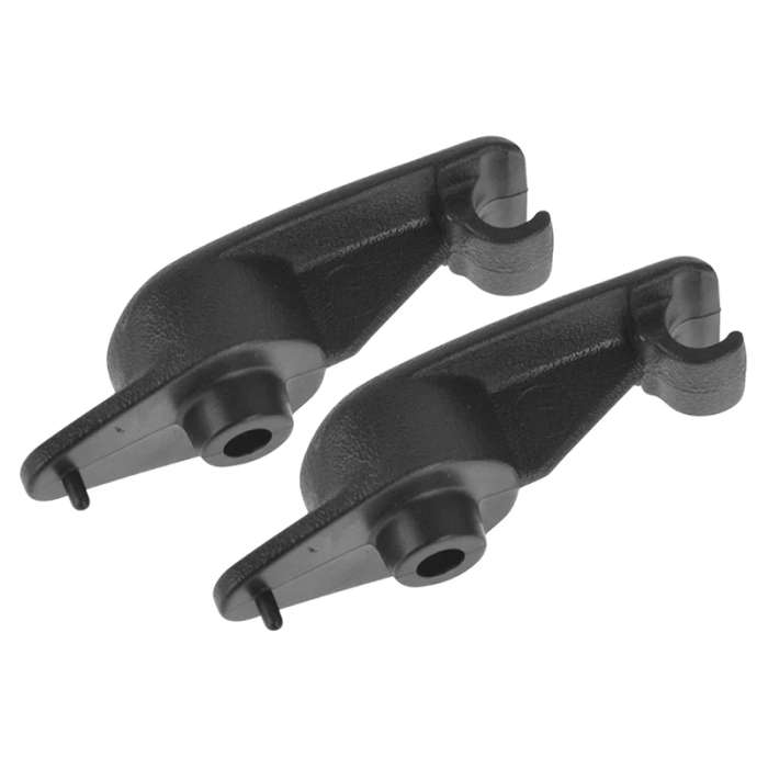 10411051 Sun Visor Clip Bracket Holder Black Plastic LH & RH Pair for Chevrolet Corvette C5 New