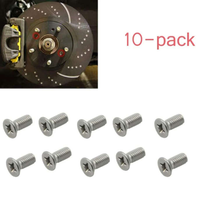 Screw Rotor Brake Disc Retaining 93600-06014-0H for Honda,Hyundai, Kia, Mazda, , -Porsche 10-Pack