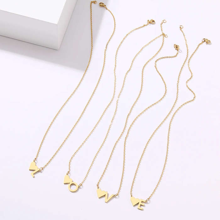 GENUINE Initial Letter ` D ` Name Choker Stainless Steel Necklace - DO NOT FADE
