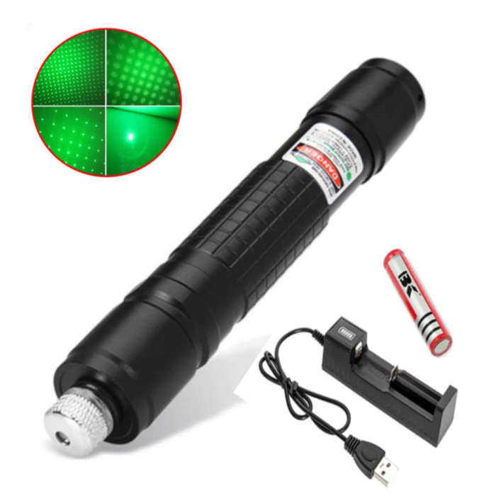 Hunting high-power green laser usb charging adjustable focus green laser pointer 532nm 500
