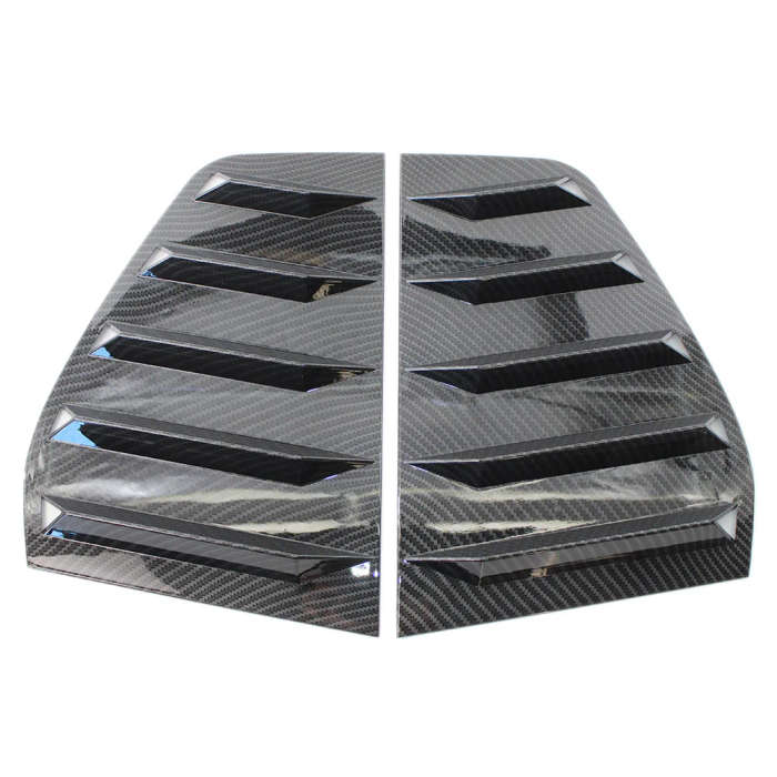 Carbon Look Window Louver Rear Side Vent Cover for GOLF 6 MK6 R 2010-2014