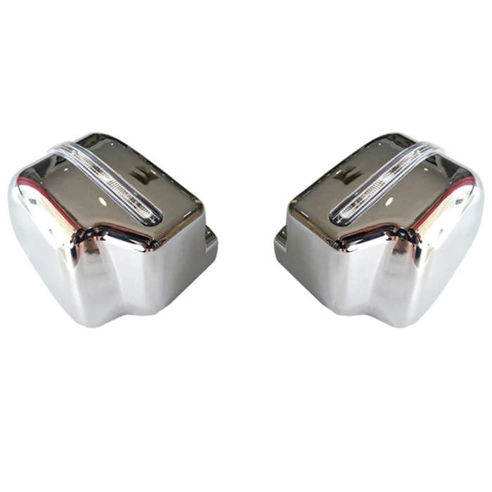 Car Rear View Mirror Cover Side Wing Mirror Cap Shell with Turn Signal Light for Suzuki Jimny