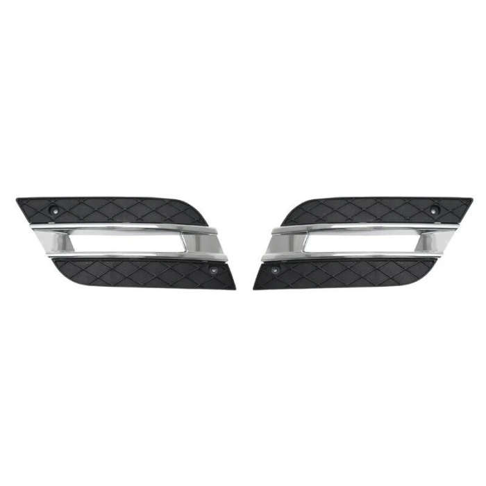 Left + Right DRL Light Cover Front Bumper Grilles for Mercedes-Benz W164 ML450 ML CLASS 2009-2011